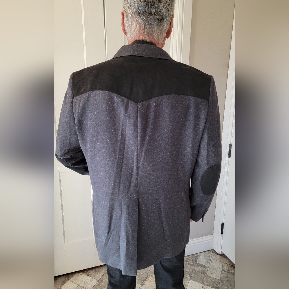 Men's Cody James Black and Gray Western Blazer SZ 42 - Picture 2 of 7